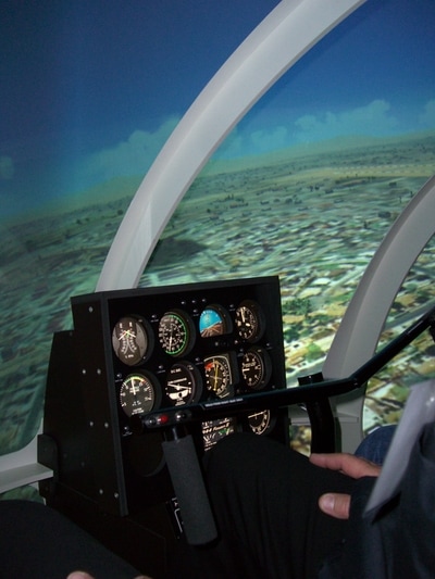 Platinum Simulators Professional Helicopter Simulator Robinson Cockpit